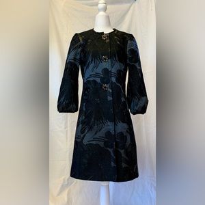Trina Turk Floral Brocade Coat XS S